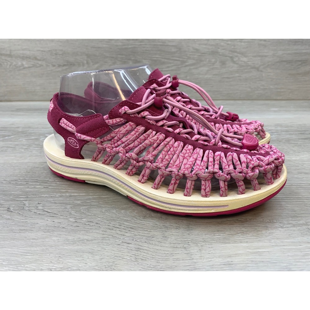 Keen Uneek Women's Sandals Pink Magenta Cord 7 Outdoor Hiking Trail Shoes